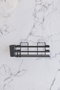 Hermia SB007K-B Organizador de baño de metal Negro (2 Piezas)